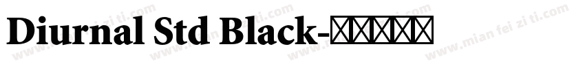 Diurnal Std Black字体转换